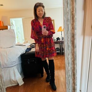 FARM Rio sold out Tropical Tapestry Mini Dress, sz M, NWT ret $260 now $130!